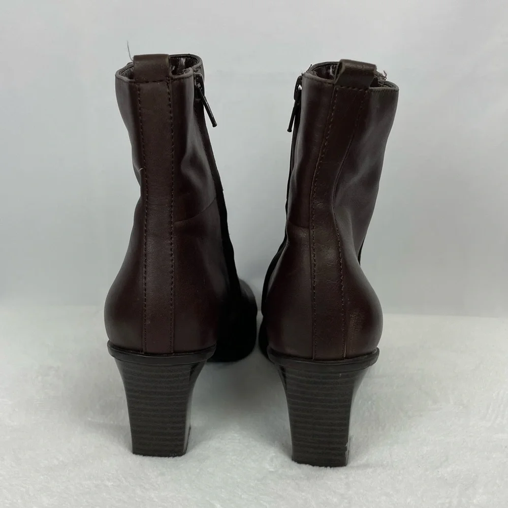 Croft & Barrow Brown Faux Leather Boots 8